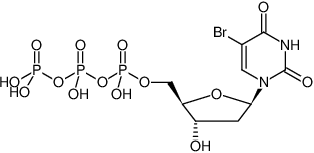Structural formula of 5-Bromo-dUTP ((5Br-dUTP), 5-Bromo-2'-deoxyuridine-5'-triphosphate, Sodium salt)